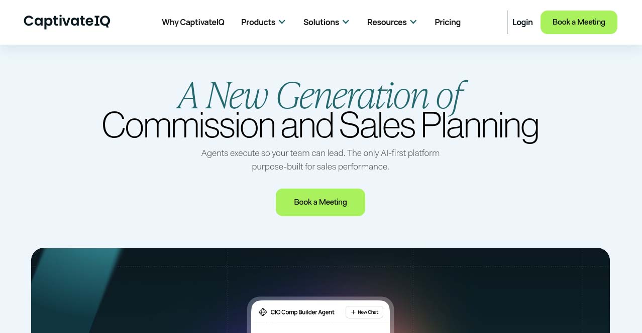 CaptivateIQ homepage